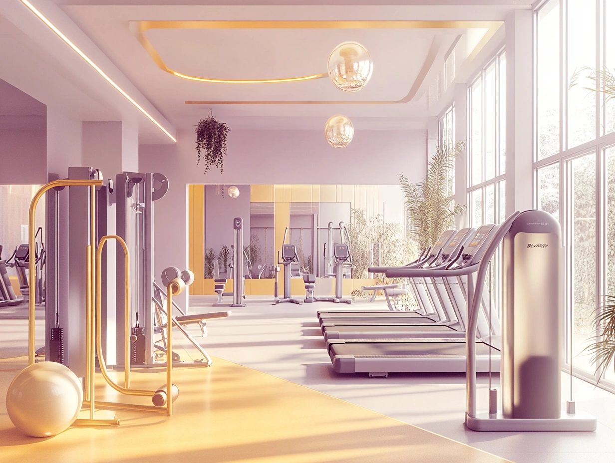 Спеціально обладнаний зал для функціональних тренувань з поручнями для підтримки