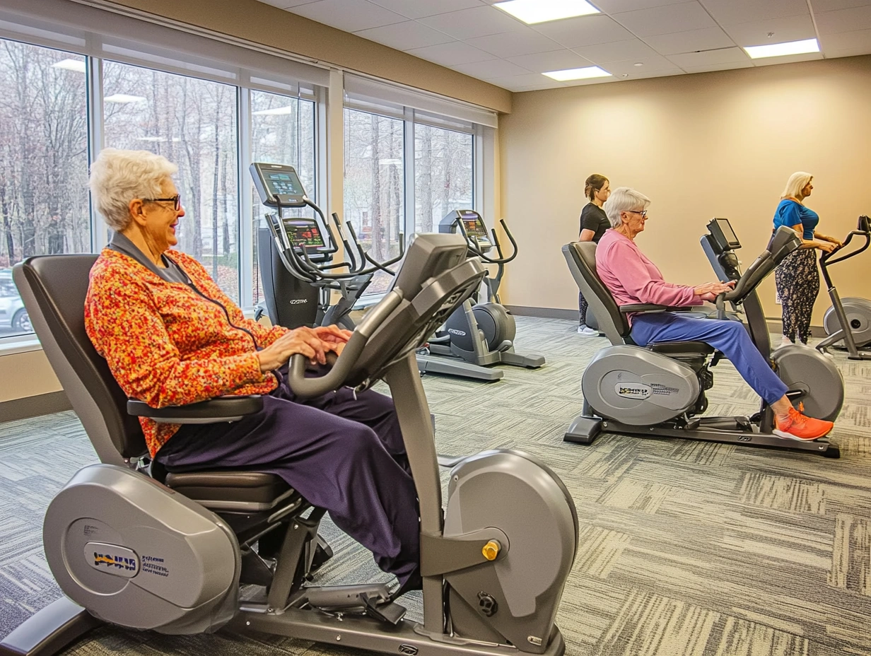 Зона з адаптованими тренажерами для старшого віку